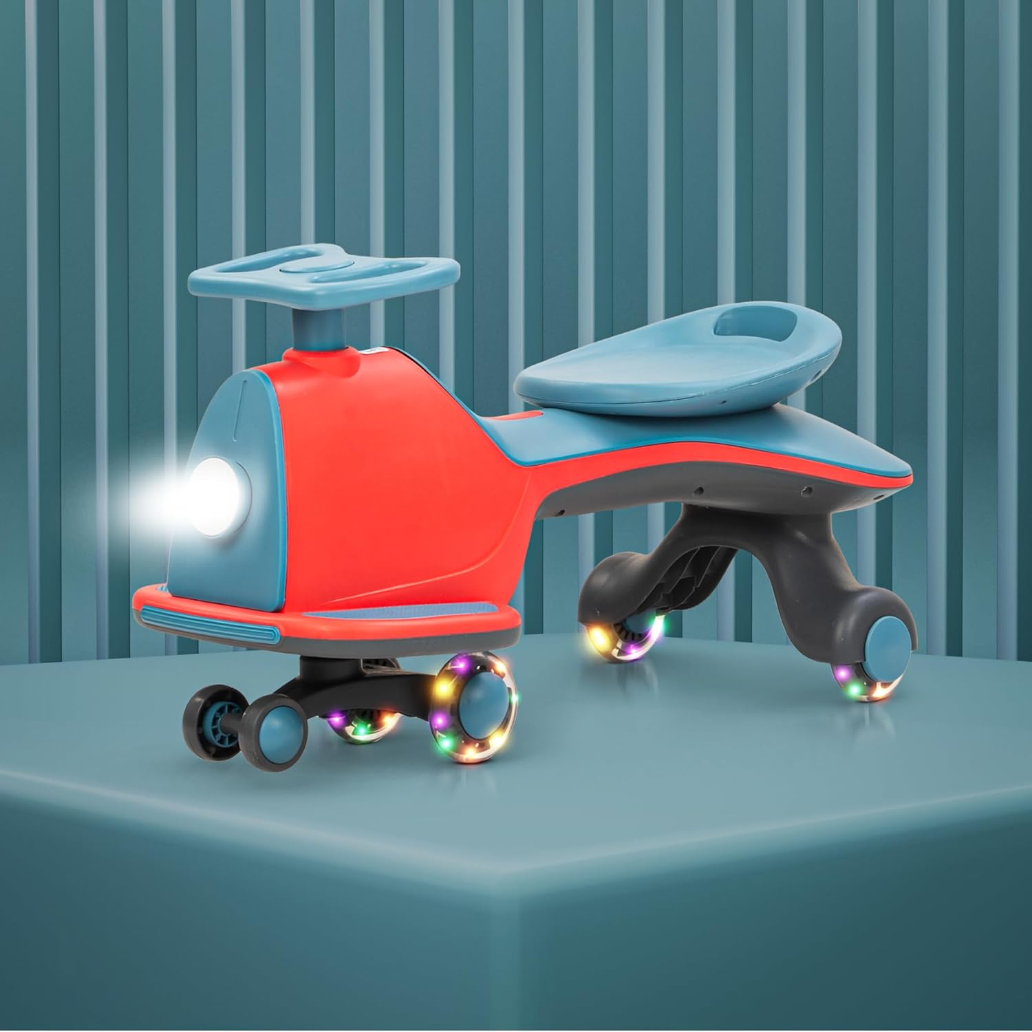 Baybee Nord Kids Magic Swing Car for Kids-Red/Blue Baybee Nord Kids Magic Swing Car for Kids-Red/Blue