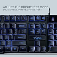 Fingers Blazing Bluelit Wired Keyboard