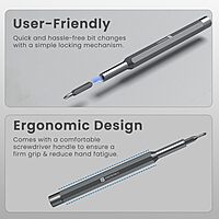 Portronics Bit Box – 24-in-1 Screwdriver Kit Black is a versatile toolset featuring 24 interchangeable bits, a durable handle, and a compact design, perfect for home repairs and DIY projects.