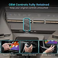 Portronics Tune Bluetooth v5.3 Receiver for Car | Wireless Android Auto + CarPlay | Black