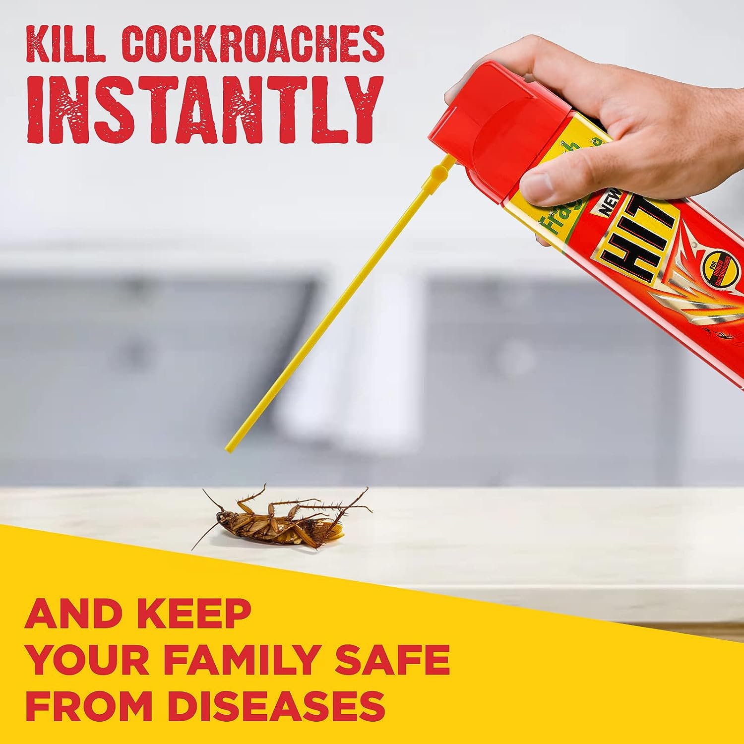 HIT Crawling Insect Killer – Cockroach Killer Spray (400ml) |