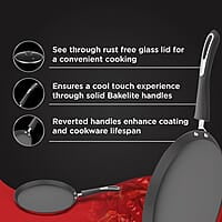 Preethi Dura Collection Non Stick Tawa, 26 cm, Gas & Induction Compatible