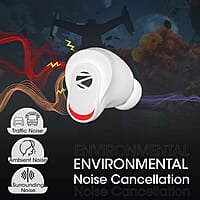 Zebronics Zeb-Sound Bomb N2 TWS Wireless in Ear Earbuds with 50ms Low Latency Gaming, ENC, Voice Assistant, Flash Connect, Splash Proof, BT v5.2, up to 12H Backup, Call Function and Type C