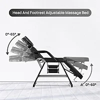 manual derma chair black
