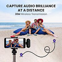 Portronics Vlogmate 2 Dual Mic, ideal for content creators! Enjoy high-quality audio for vlogs, podcasts, and interviews!