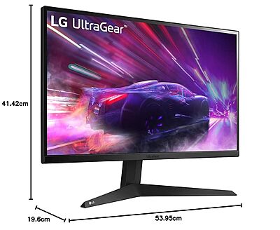 LG, 24" UltraGear Full HD Gaming Monitor, 165Hz Refresh Rate, 1ms MBR, 24GQ50F-B