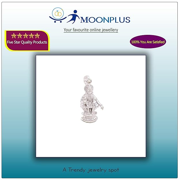 Silver Iyyappan Pendent/Dollar for Men and Women