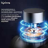 Lifelong Gun Massager Percussion for Full Body Pain Relief 6 Heads LED Touch 30 Speed Levels Premium Bag