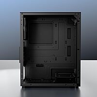 Dawg V110 M-ATX Mini Tower Case – Compact PC Cabinet | Mid Tower | Black