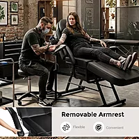 manual derma chair black