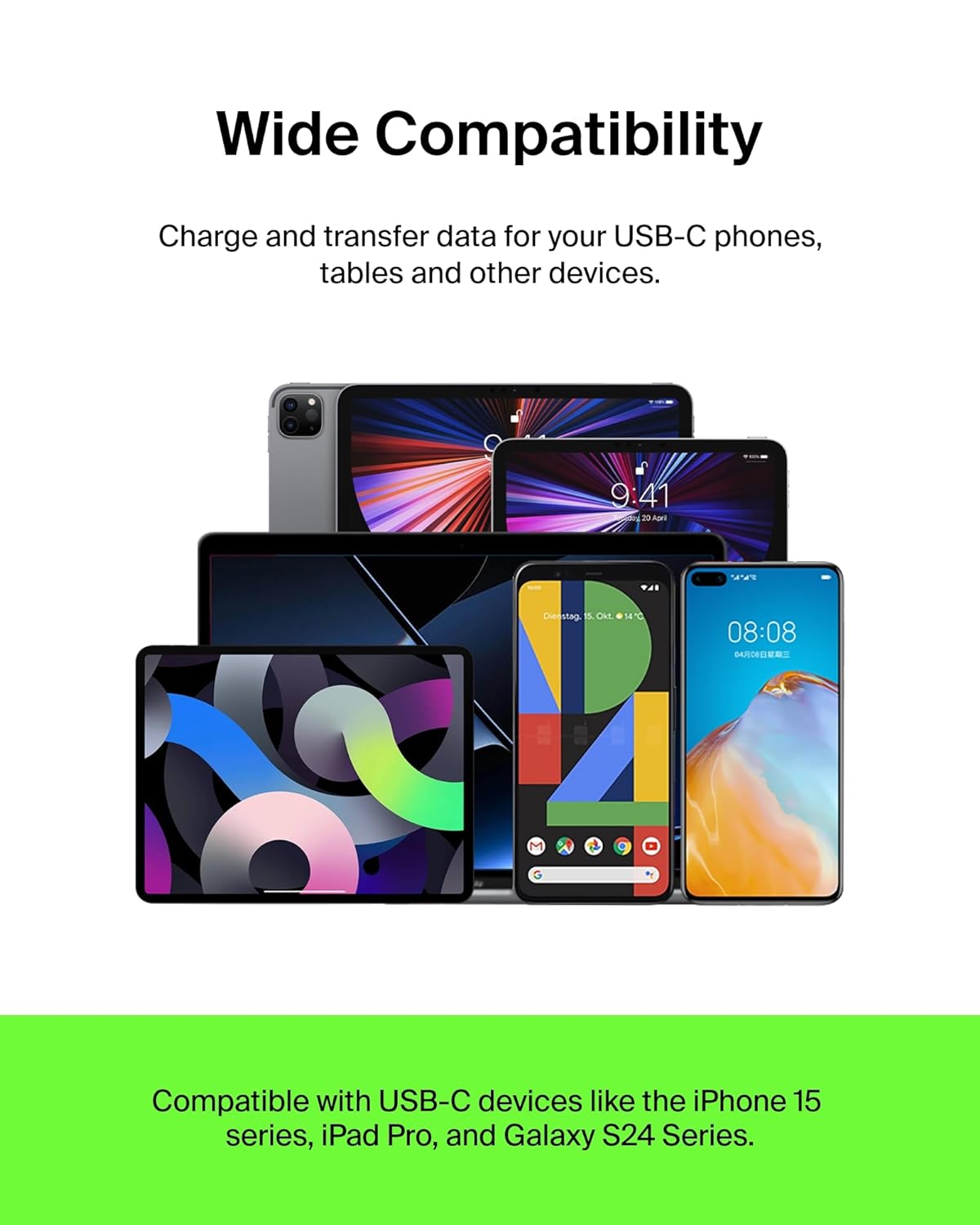 Belkin International USB Type C Cable 2A 1m Type C to USB-A 2.0 Male Cable, USB-IF Certified, Supports Fast Charging
