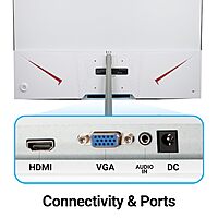 Zebronics AC32FHD 32" Curved FHD Monitor – 75Hz delivers stunning visuals, sleek design, ideal for gaming, vibrant colors, smooth performance.