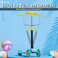 Lifelong LLKS01 Foldable Kick Skating Cycle Skate Scooter for Kids(Max User Weight: 50Kg) Kids Scooter