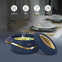 MILTON Pearl 1000 Inner Stainless Steel Casserole, 860 ml, Blue