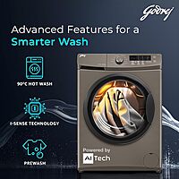 Godrej 8 Kg 5 Star I-Sense Technology Fully-Automatic Front Load Washing Machine