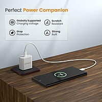 Ambrane 20W Type C Mobile Charger Adapter, Fast Charging for Android, iPhone 14/13,13/12/11/X & Pro, Max Series & Other Type C Enabled Devices, PD Technology, BIS Certified