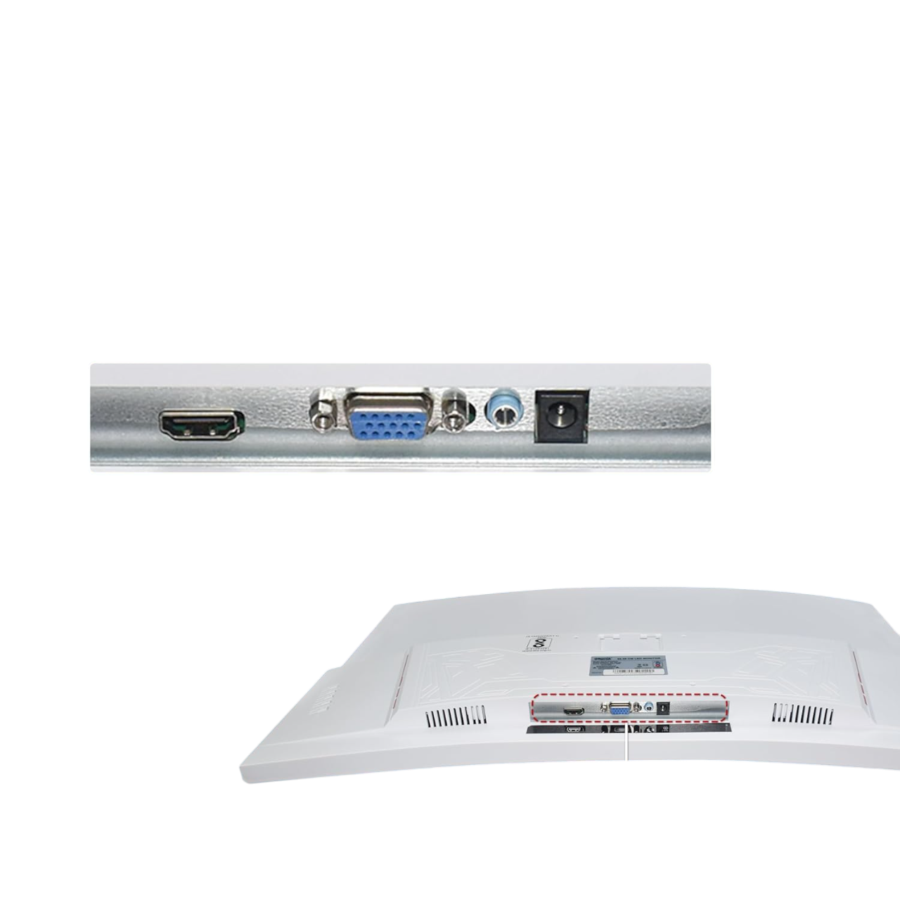 Geonix Neon 27-Inch LED Curved Monitor, 75Hz Refresh Rate,White-GXTF-WVHDF27W Geonix Neon 27-Inch LED Curved Monitor, 75Hz Refresh Rate,White-GXTF-WVHDF27W