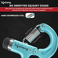 Lifelong Adjustable Hand Grip Strengthener, Hand Gripper for Men & Women for Gym Workout