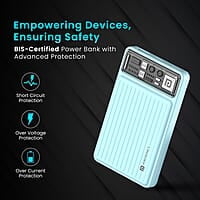 Portronics Luxcell Wireless Mini 10k 10000mAh 15W Magnetic Wireless Fast Charging Smallest Power Bank with 22.5 Wired Output