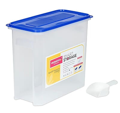 Varmora Smart Storage Plastic Container Set, Blue, 15 Kg, 3 Pieces
