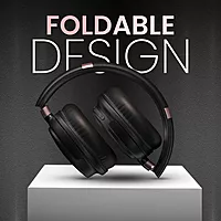 Portronics Muffs M3 Headphones – Active Noise Cancellation, 40 Hours Playtime, Comfortable Fit, Bluetooth Connectivity, Built-in Microphone, Ideal for Music and Calls, Lightweight Design.