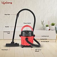 Lifelong 10 litre Vacuum Cleaner for Home - 1000 W, Wet & Dry Floor Cleaner
