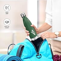 MILTON Shine 800 Stainless Steel Water Bottle, 700 ml Single walled  Leak Proof