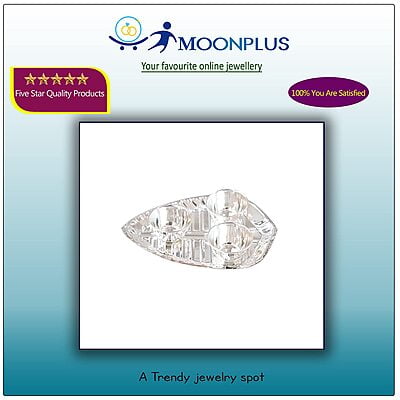 Silver Haldi Kumkum Trible Leaf Holder