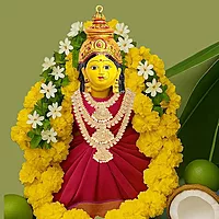 Gold Plated Varalakshmi Stone Face/Mugam with Atiigai/Necklace