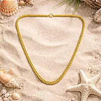 Impon Gold Plated Double Rope Chain Necklace for Men & Women | Thick Twisted Design Gold Finish Chain | Premium Daily Wear Jewelry
