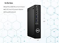 Refurbished Dell Optiplex 3080 MFF i5 10th Gen Desktop | 8GB/16GB RAM | 256GB/512GB SSD | W11