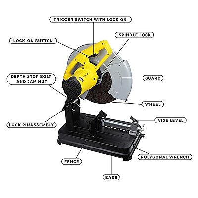 Cut Off Machine/Chopsaw Machine, 355mm 14" SSC22-IN Electric: Stanley