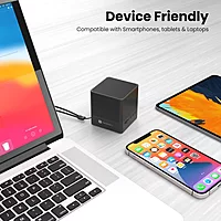 Portronics Bounce 2 Blue 5W Speaker | Wireless Bluetooth, Built-in FM Radio & Portable Design for All Devices