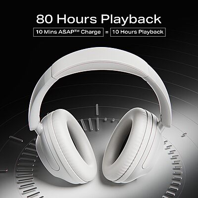 boAt Rockerz 650 Pro (Silver Frost) boAt Rockerz 650 Pro (Silver Frost)