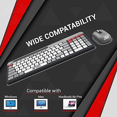 Open Box Ant Esports WKM22 Wireless Keyboard& Mouse Combo Set