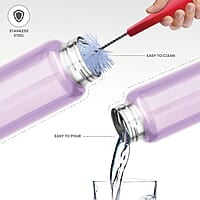 MILTON Aqua 500 Stainless Steel Water Bottle, 500 ml Single walled Leak Proof