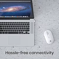 Portronics Toad 13 Wireless Optical Mouse – 2.4GHz  | USB Nano Receiver | White | 1 Year Warranty
