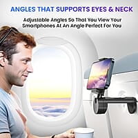 Portronics Mobot Clip Mobile Holder with 360° Adjustable Angles, Light Weight, Pocket Friendly, Mobile Stand for Table