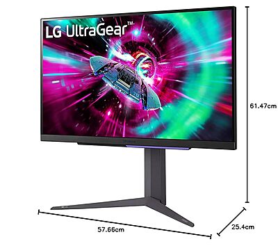 LG 27-inch UltraGear ,UHD 4K Gaming Monitor, 144Hz, 1ms (GtG), AMD FreeSync, HDR400, 27GR93U-B