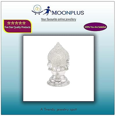 Sterling Silver Astalakshmi Diya, Deepa, Lamp/Vilakku(40gram Sterling Silver Astalakshmi Diya, Deepa, Lamp/Vilakku(40gram