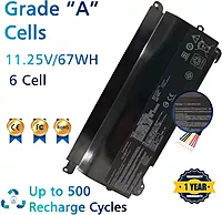 Techie A32N1511 Battery – 67 Wh for ASUS ROG G752, G752VY, GFX72J, providing reliable power and performance for your gaming needs. Ensure your device runs smoothly with this high-capacity battery.