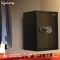 Lifelong Locker for Home & Office 56L - Digital Safe for Security with Electronic Keypad- Safety for Jewellery, Money & other valuables