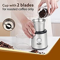 AGARO Regency Electric Coffee Grinder, 85 Grams, Coffee Grinder Machine, Espresso Grinder