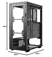 Circle | Gaming Cabinet | Amazer X1 | ATX M-ATX ITX Compatible