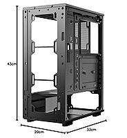 Circle | Gaming Cabinet | Amazer X1 | ATX M-ATX ITX Compatible