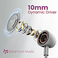 Portronics Harmonics Z9 – Neckband, 40H Playtime, Silver, Bluetooth 5.0, IPX4 Water Resistant, Deep Bass, Comfortable Fit, Quick Charge, Ideal for Sports and Daily Use, Lightweight Design.