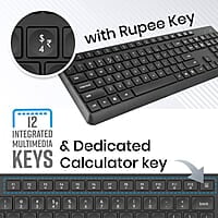 Zebronics Companion 200 Wireless Keyboard and Mouse