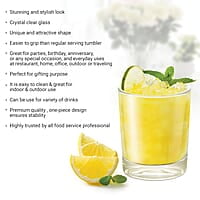 Treo by Milton Embassy Cool Glass Tumbler, Set of 6, 155 ml Each, Transparent |Serve Juices | Cold Drinks | Water | Cocktails | Mixed Drinks