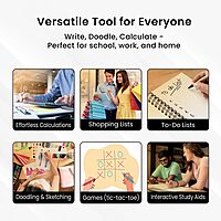 Portronics RuffPad CALC Mini LCD Writing Tablet (POR 2078) – 12.7cm Re-Writable Pad with Calculator