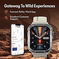 Fastrack Limitless Valor Smart Watch with 1.91" Ultra HD Display, Bluetooth Calling
